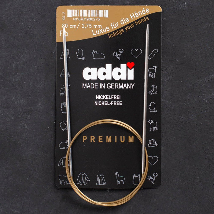 Addi 2,75mm 80cm Klasik Misinalı Şiş- 105-7 - Hobium