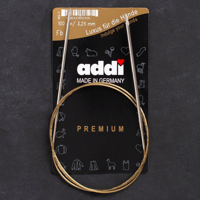 Addi 3,25mm 100cm Klasik Misinalı Şiş- 105-7 - Hobium