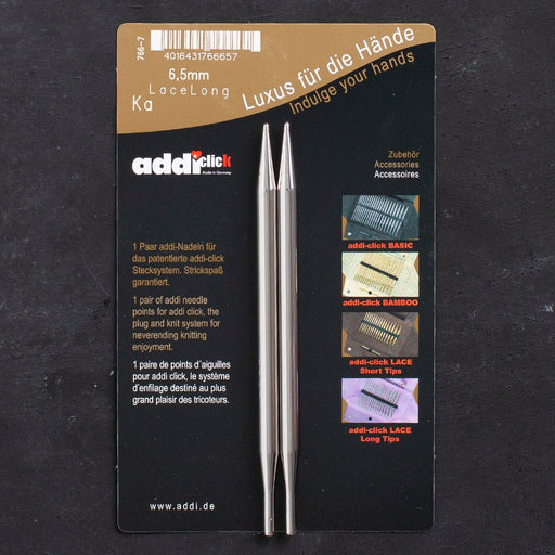 Addi Click 6.5mm 13cm Misinalı Dantel Şiş Ucu - 766-7 - Hobium