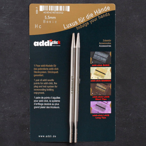 Addi Click Basic 5,5mm Misinalı Şiş Ucu - 656-7 - Hobium