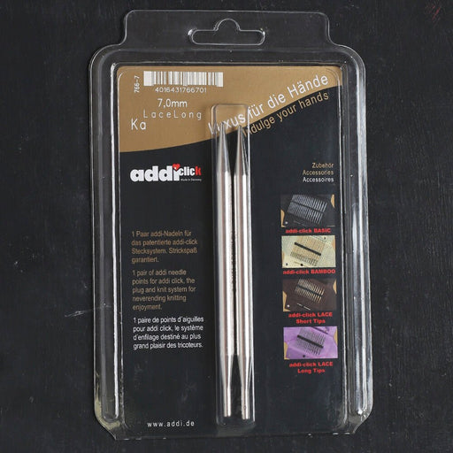 Addi Click Lace 7 Mm Değiştirilebilir Uzun Uçlu Dantel Şişi - 766-7 - Hobium